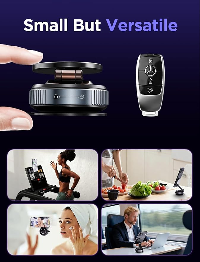 MSXTTLY Car Phone Holder Magnetic Phone Mount–360° Adjustable Suction Magnets for MagSafe, 2026 Upgrade Cell Phone Metal Carmount Travel Gifts, Compatible with iPhone 17 Pro Max 16 15 14 13 12 Plus
