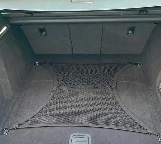 Qty.2 Trunk Organizer Cargo Nets for AUDI Q8 SQ8 2019-2025 – Envelope + Floor Style Cargo Nets for SUV–Premium Mesh Car Trunk Organizer Vehicle Carrier Storage– Compatible with AUDI Q8