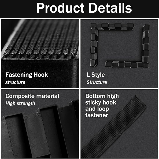 6 Pack Car Trunk Organizer Blocks for Back of SUV Multipurpose Car Storage Organizer Blocks Trunk Divider Available to Wool Carpet for Truck SUV Van Cargo