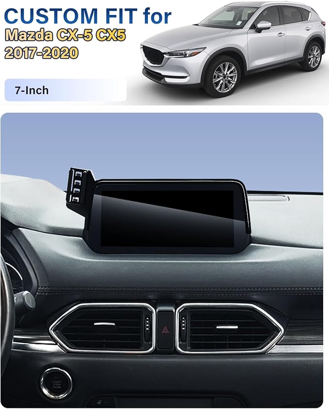 SKYLOTEC Car Phone Holder for Mazda CX-5 CX5 2017 2018 2019 2020 Accessories 7-Inch Screen Fixed Clip, Automobile Cradles Magnetic Phone Mount Compatible with MagSafe, Strong Magnets Cell Phone Base