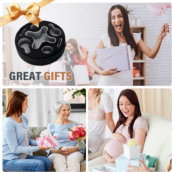 INNO STAGE Couch Cup Holder-Sofa Cup Holder Pillow | Couch Caddy Buddy | Drinks Cupholder Tray Organizer for Bed, Rv, Tv, Car, Man Cave, Boat, Remote, Snacks| Present for Couch Potato(Black)