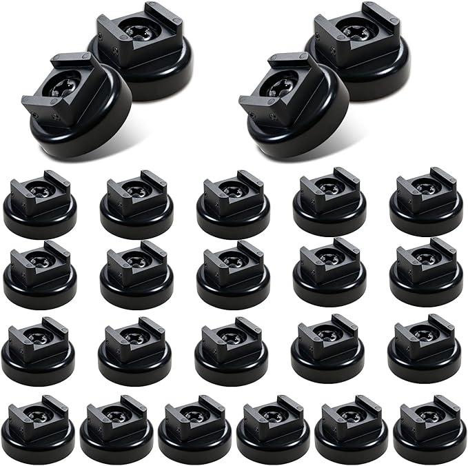Magnetic Cable Zip Tie Base, Heavy Duty 25lbs Vertical Tension, Multipurpose Wire Clips Management Holder, Supplies for Electrical Cable Wire Organization (20mm, Count, 25)
