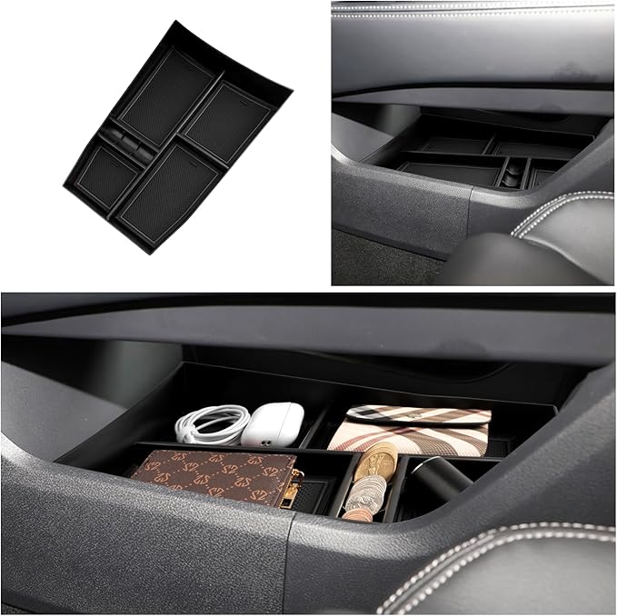Ruiya 2021-2025 2026 Rogue Console Organizer for 2026 Nissan Rogue Accessories ABS Material Armrest & Lower Console Organizer Compatible with 2021-2026 Nissan Rogue S/SL/SV/Platinum Accessories