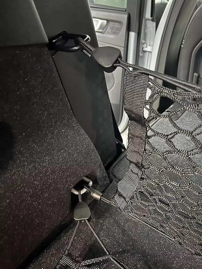 Trunk Organizer Cargo Nets for Volvo XC40 2019-2026 – Envelope + Floor Style Cargo Nets for SUV – Premium Mesh Car Trunk Organizer Vehicle Carrier Storage – Compatible with XC40