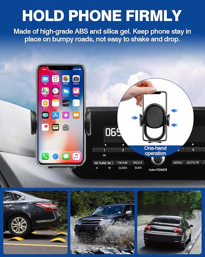 Autorder Car Phone Holder for 2017-2020 Mazda CX-5 CX5 Accessories Phone Mount 7-Inch Screen Cell Phone Automobile Cradles Hands-Free 360 Degree Rotation