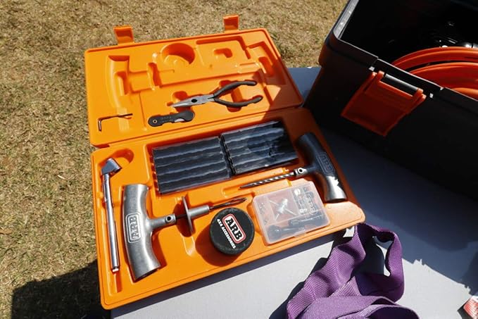 ARB 10000011 Speedy Seal 2 - Universal Heavy Duty Tire Repair Kit For Car, Truck, RV, Jeep, ATV, Motorcycle, Tractor, Trailer. Flat Tire Puncture Repair Kit Fix Punctures and Plug Flats 50 String Plug