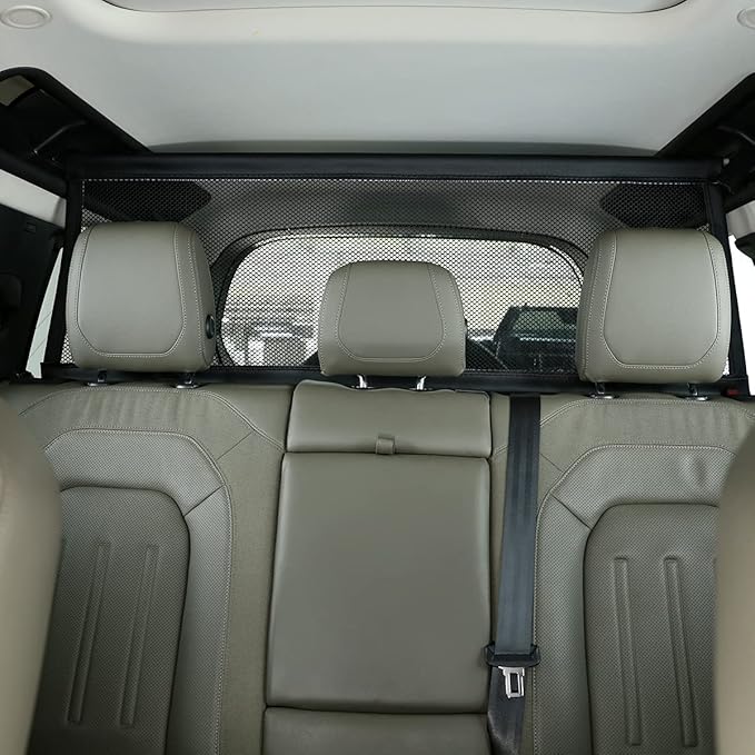 Dog Car Barrier for Land Rover Defender 110 2020-2022 Adjustable Large Pet SUV Barriers Safety Net,Car Divider for Dogs