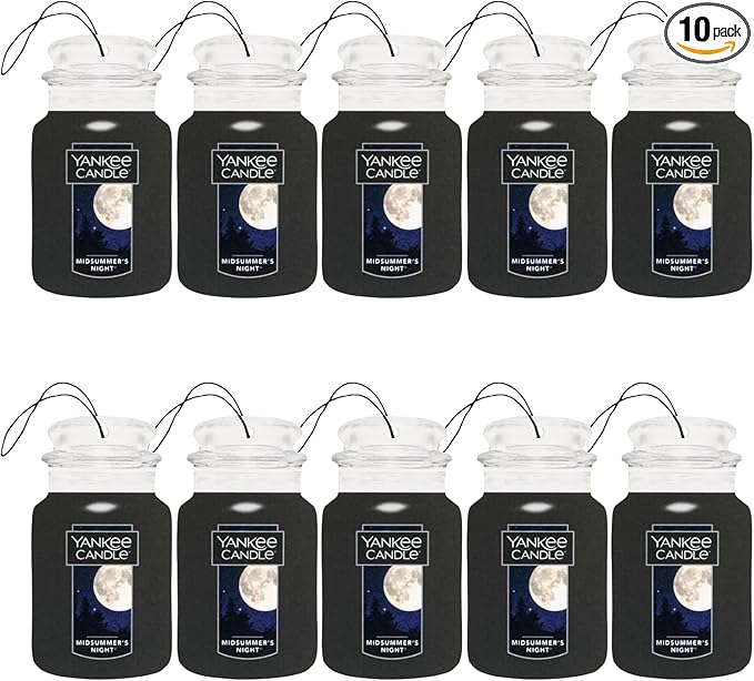 Yankee Candle Paper Car Jar, Midsummer's Night (Pack of 10)