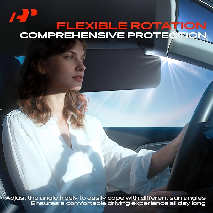 A-Premium Driver Left Side Sun Visor Compatible with Honda Civic 2006 2007 2008 - with Vanity Mirror, Dark Gray Color - Replaces 83280-SNA-A01ZA, 83280SNAA01ZA