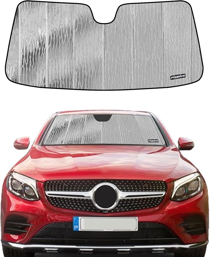 Pigenius Windshield Sunshade for Mercedes-Benz GLC Coupe 2017-2023 Front Window Sun Shade - AstraGuard