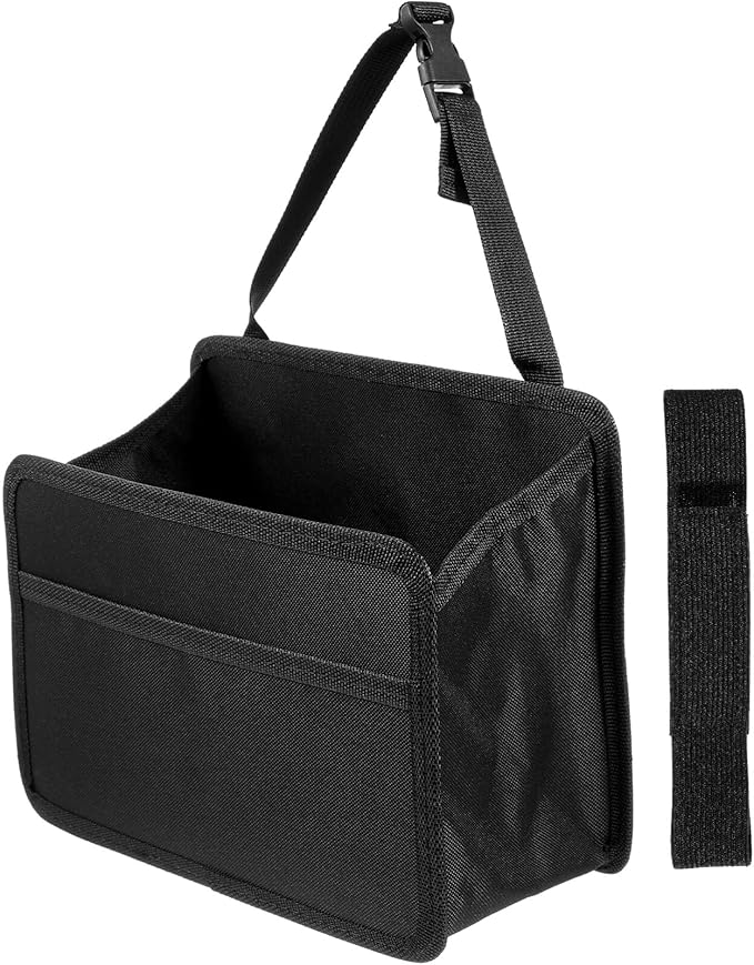 iplusmile Car Seat Organizer Backseat Hanging Storage Box Foldable Trash can with Large Capacity and Multiple Pockets 9.44X6.69X5.31 Inch Car Interior Storage for Travel and Daily Use