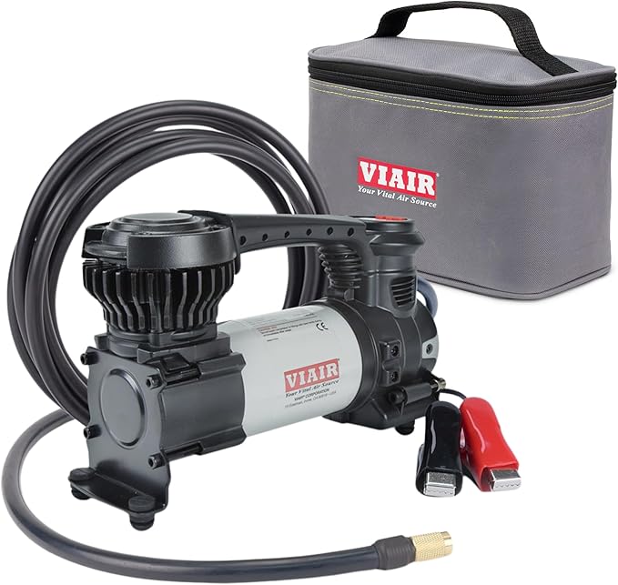 VIAIR Digital EVC88P - Portable Air Compressor Tire Inflator for Car, Truck, SUV & RV | Preset Automatic Shut Off Feature | 12V Heavy Duty On/Off Road Tire Pump Air Compressor 120 PSI