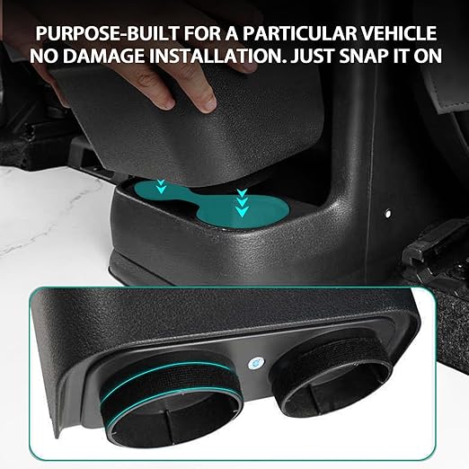 PACEWALKER for Toyota Sienna Car Trash Can Modification Waterproof in- Trash can Row Cup Holder Design for Toyota Sienna 2021-2025 Accessories Brown