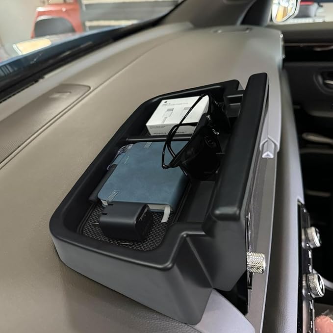 Zxiaochun Center Console Dashboard Organizer for Honda Pilot 2023 2024 2025 2026 Accessories, Dash Storage Tray ABS Plastic