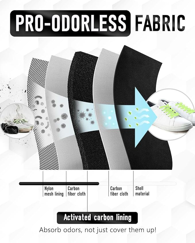 Fathers Day Dad Gifts for Men，Odor-Absorbing 2-Layer Large Golf Trunk Organizer with Activated Carbon Fabric - Water-Resistant Golf Shoe Bag for Shoes Balls Tees Clothes Gloves Golf Accessories