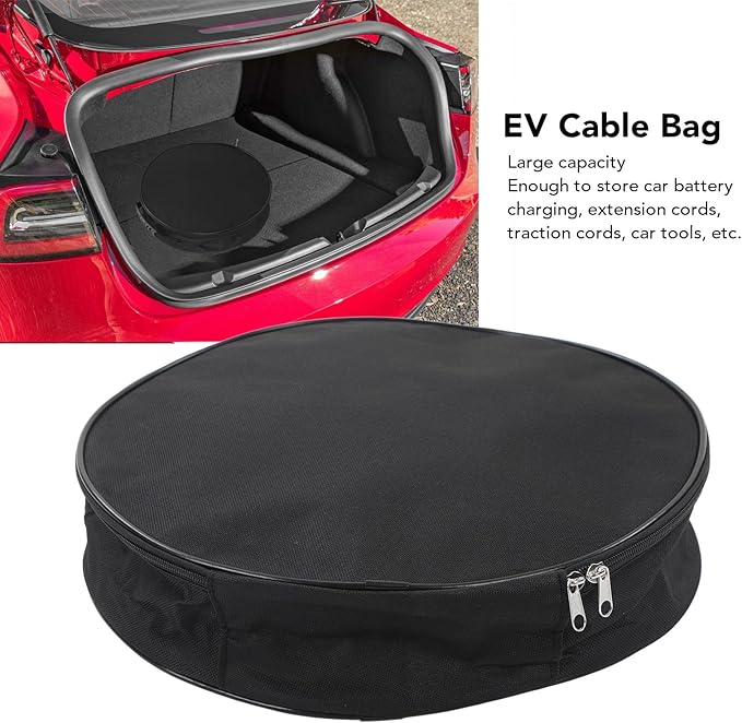 Alomejor RV Sewer Hose Bag, Large Capacity Storage, Jumper Cable Organizer, Portable for RV Camping Travel Pipe Installation