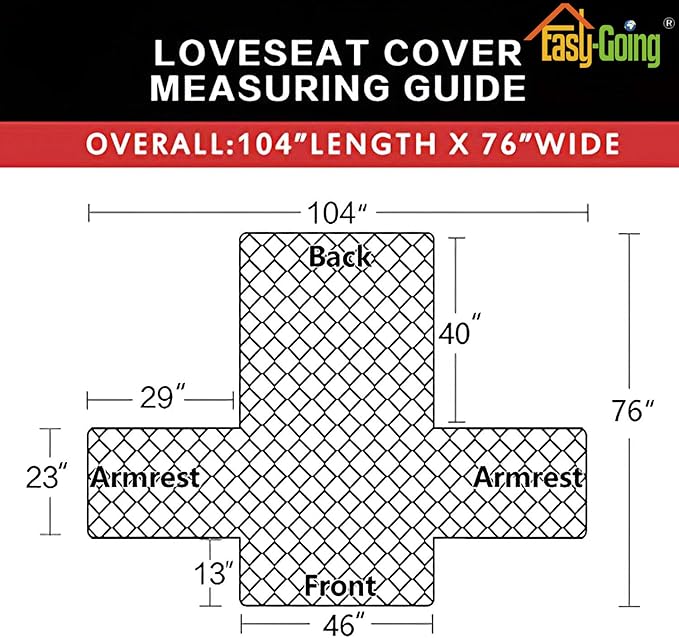 Easy-Going Reversible Loveseat Couch Cover for 2 Cushion Couch Sofa Cover for Dogs Water Resistant Furniture Protector with Foam Sticks Elastic Straps for Pet (Loveseat, Brown/Beige)