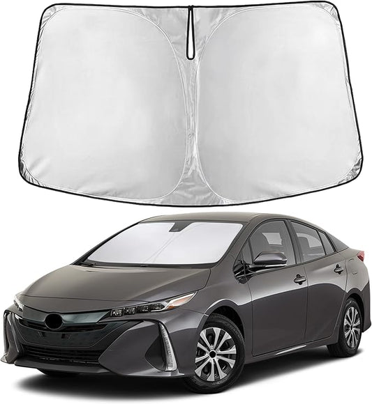EcoNour Windshield Sunshade Compatible for Toyota Prius Hatchback 2016-2020 2021 2022, (Not for Prius C or Prius V) Sun Visor for Front Window Sun Shade Cover, UV Heat Protector, Car Accessories