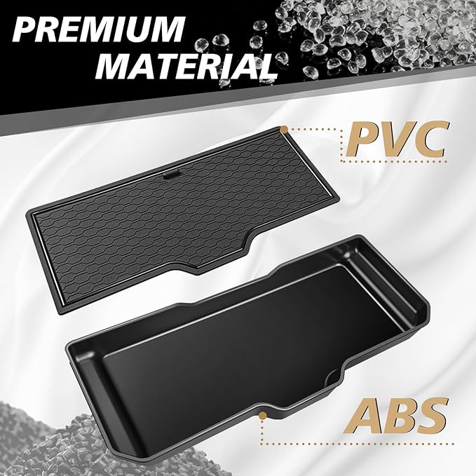 Muslogy Compatible with Nissan Frontier 2022-2025 2026 Accessories Center Console Organizer for Under Climate Controls Interior Storage Divider Tray