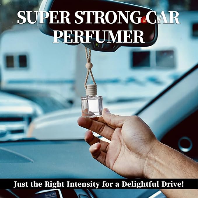 2-Pack Car Fresheners Long Lasting & Car Deodorizer - Mahogany Coconut Hanging Car Air Freshener for Men and Women, Car Necessities & Scent Diffuser by VUTOLLOSA