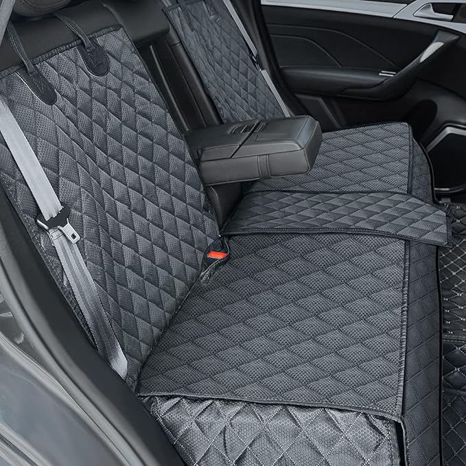 ANOSOSPECIAL Dog Car Seat Cover for Back Seat Cover,Non Stick Fur Rear Seat Protector for Pet,Nonslip Waterproof Durable Universal Fit Interior Backseat Covers for Auto Van SUV