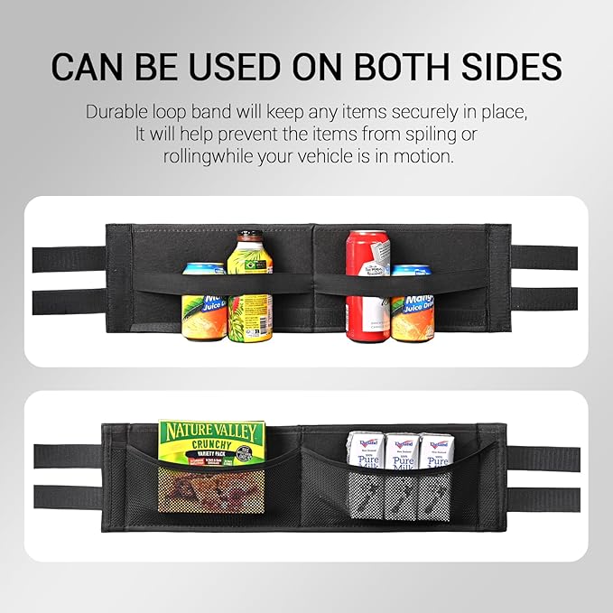 1PCS Car Rear Trunk Organizer Side Divider Board Console Storage Divider Waterproof Easy To Install Trunk Storage Organizer Side for Car, SUV,[Black]