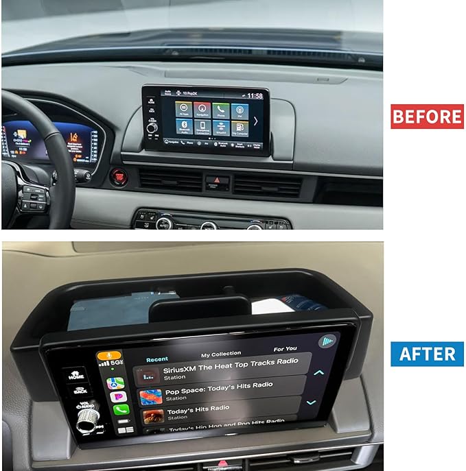 Zxiaochun Center Console Dashboard Organizer for Honda Pilot 2023 2024 2025 2026 Accessories, Dash Storage Tray ABS Plastic