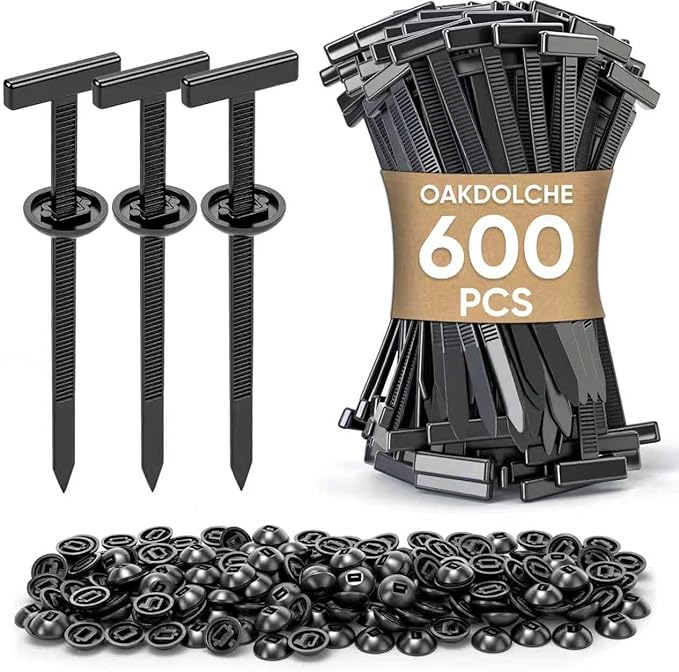 600Pcs Nylon Universal Cable Tie Buckle for Car, Heavy Duty Self-Locking Zip Ties Fasteners for Car Repair & Home Use, Snap-Fit Bumper Retainer Fender Liner Door Panel Fastener