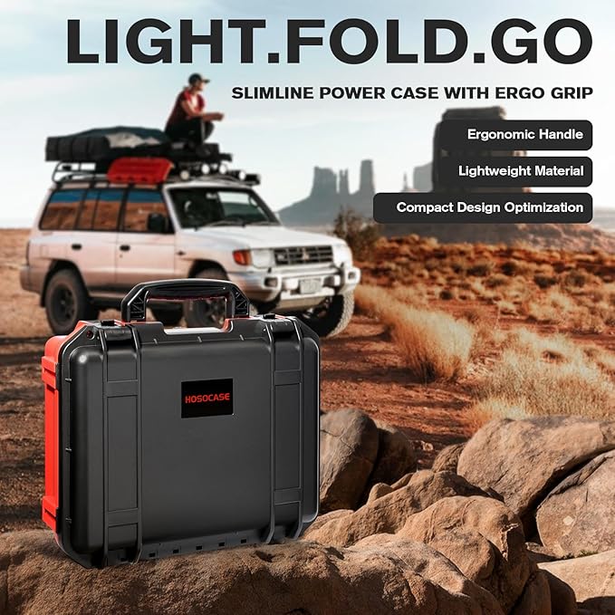Hard Case for NOCO Boost GB150 – 3000A UltraSafe Jump Starter Box for 12V Boost Pack Power Bank, Jumper Cables & Accessories | Waterproof Hard Storage Box Portable Organizer for Travel (red)