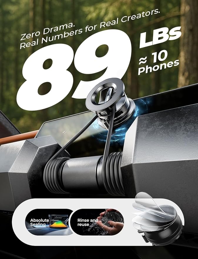 LISEN for Magsafe Car Mount, Magnetic Phone Holders for Your Car, Car Phone Holder Magnetic, Car Accessories for Women Men Ford Jeep Truck BMW, Gifts for iPhone 17 Pro Max 16 15 14 13 12