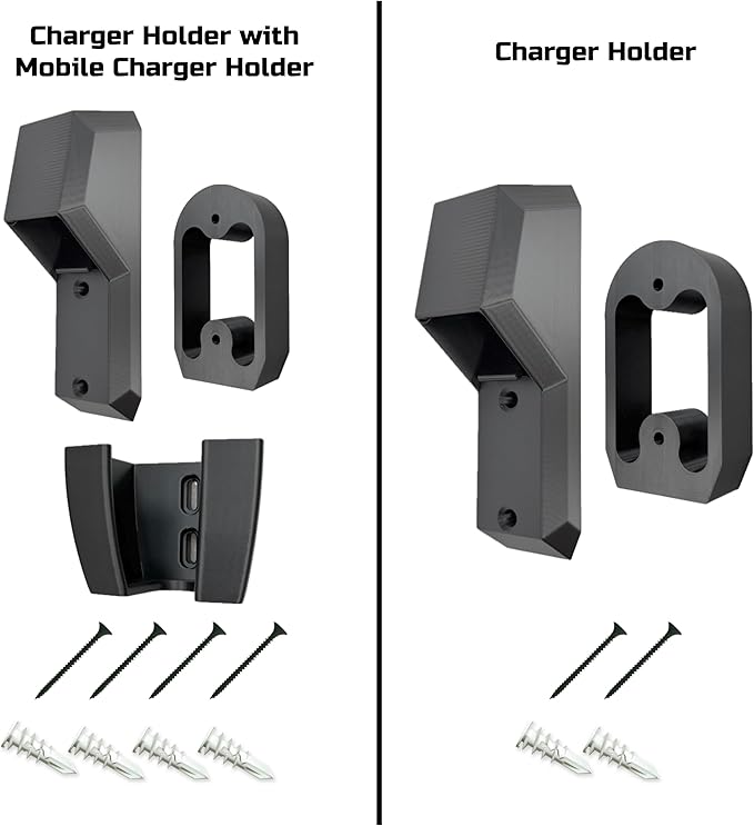 Chargeifier Tesla Charging Cable Organizer with Latch use w/Model S Model 3 Model X Model Y w/Mobile Connector Bracket-Automotive Accessories (Charger Holder)