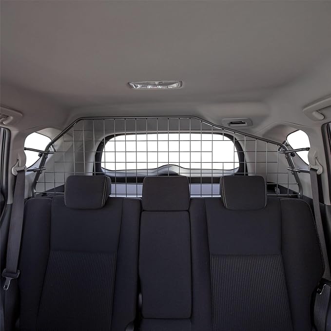 TRAVALL Compatible with Toyota RAV4 (2015-2018) Dog Car Barrier Guard Custom Fit Accessory Heavy Duty Steel Mesh Trunk Divider Safety Travel Premium Luggage Cargo Barrier Backseat Protection