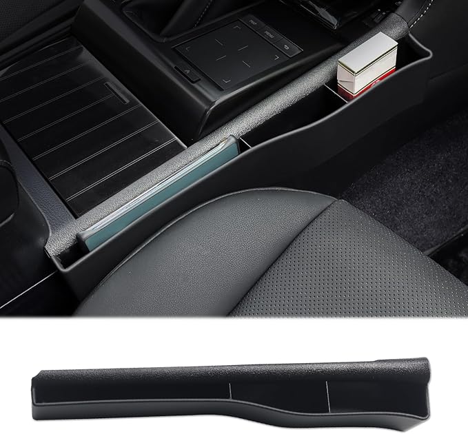 Suitable for 2010-2023 Lexus GX460 Seat Gap Storage Box Lexus 400 Central Control Storage Box Modification (2022-2023 Black-copilot)
