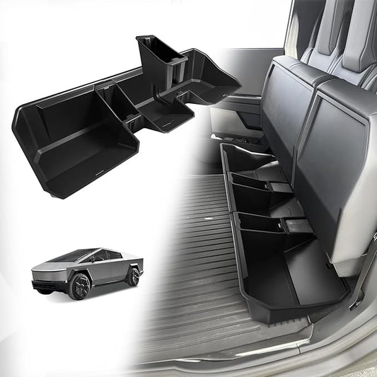 VaultsOnWheels Under Seat Storage Box Fit for 2026 2025 2024 Tesla Cybertruck Accessories, Console Organizer Truck Tool Box Custom Fit Detachable Underseat Organizer