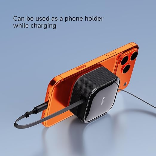 pzoz Retractable USB C Charging Cable, Two-Way Freely Retractable Charger/Data Type C for Desktop Car Cable Management Organizers Suitable iPhone/Samsung/MacBook/iPad