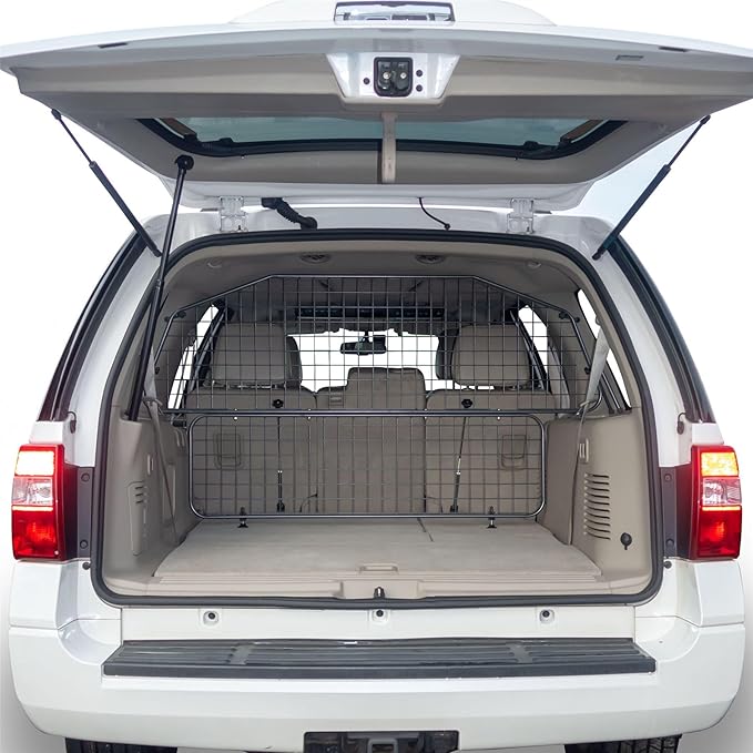 TRAVALL Compatible with Ford Expedition (2006+) Dog Car Barrier Guard Custom Fit Accessory Heavy Duty Steel Mesh Trunk Divider Safety Travel Premium Luggage Cargo Barrier Backseat Protection