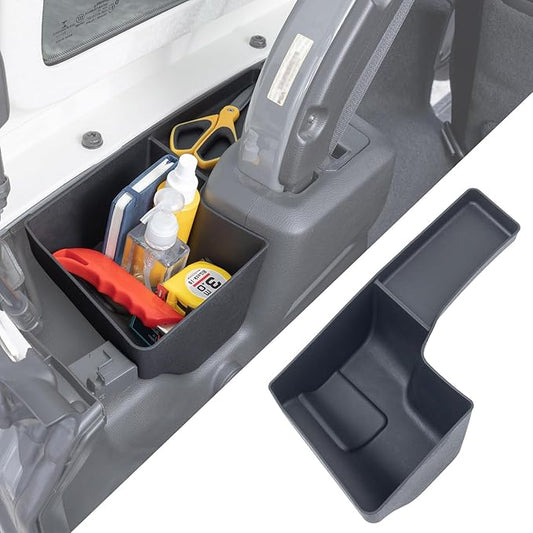Drive Side Wheel Well Storage Bin Rear Trunk Organizer Tray Compatible with 2018-2022 2023 Jeep Wrangler JL JLU 2/4-Door Accessories Rear Trunk Cargo Extra Storage(Soft TPU Material, Anti Noise)