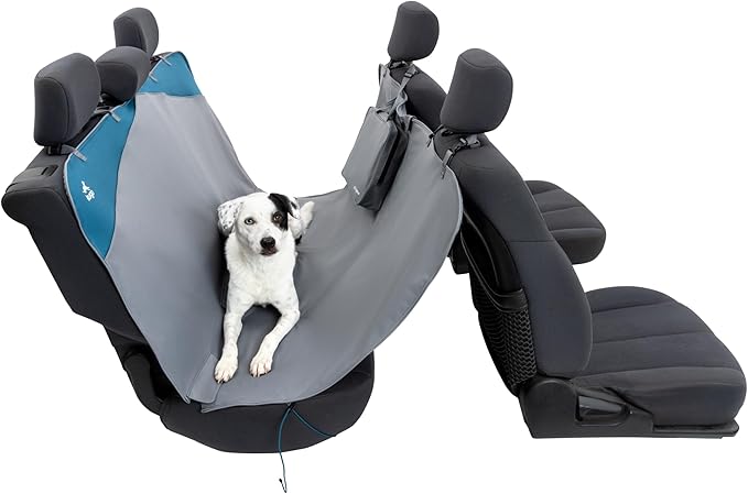 Kurgo Wander Dog Hammock Car Seat Cover for Pets, Pet Seat Cover, Car Hammocks for Dogs, Water-Resistant (55" Wide, Black)