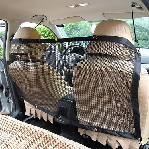 balacoo Travel Accessories Cars Cars Car Pet Barrier Safety Net Fence Front Seat Barrier Foldable Mesh Divider for Cars Trucks SUV Car Acessories Puppy Accessories