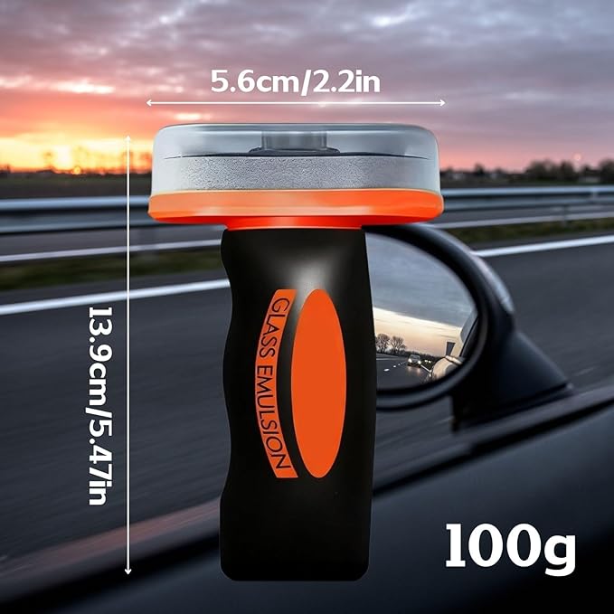 Glass Guard, Car Oil Film Cleaner, Powerful Glass Emulsion Oil Film Remover, Auto Window Rain Cleaner, Window and Windshield Cleaning Tool for Car Windows Home, Improve Clarity for Driving (1pcs)