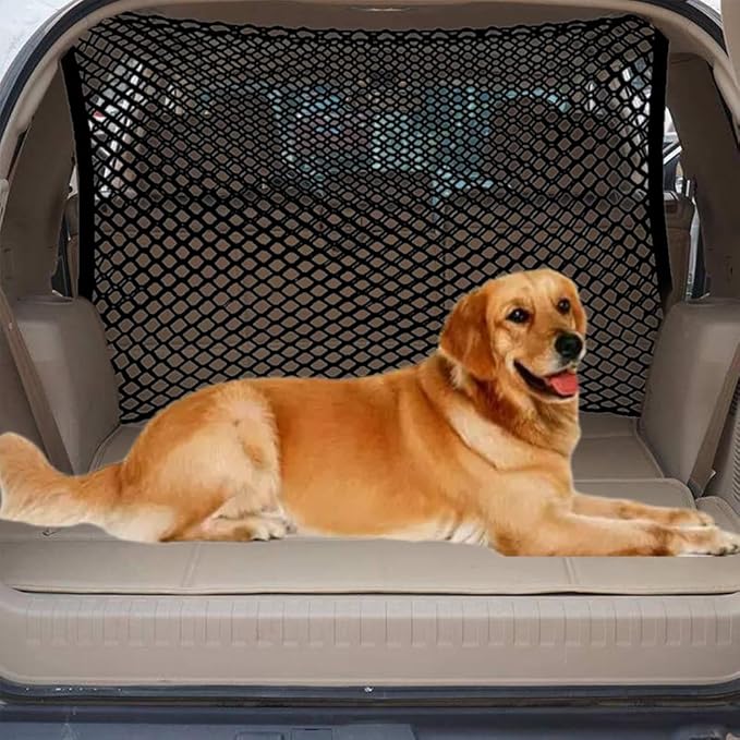 Car Pet Barrier Safety Net,Dog Car Barrier for Toyota Highlander 2020-2023 2024 2025,Dog Guard for car Boot,Net Pet Car Divider Back Seat Barrier Net