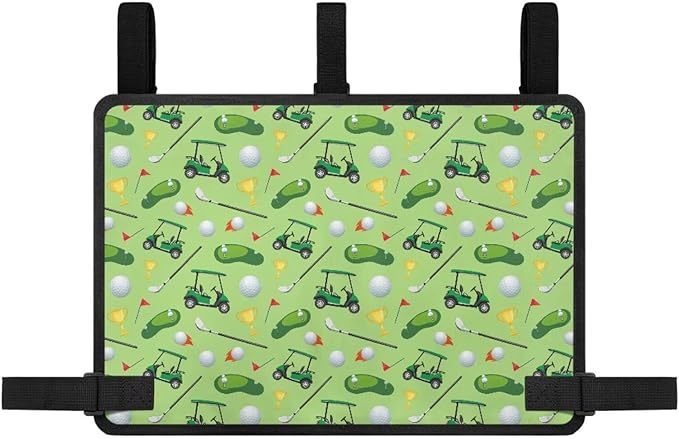 Golf Cart Storage Bag Non-Slip Golf Cart Rear Seat Organizer with 4 Pocket for Ezgo Yamaha Club Car and Other 2-Seat Golfs Carts