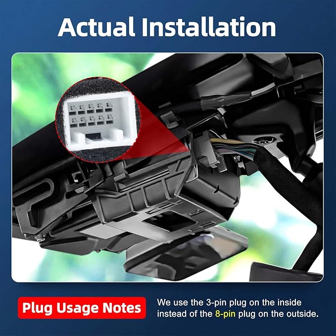 OEM Look Integrated 4K Dash Cam for Lexus ES350 ES300h ES250 2019-2025, Stealth Design Hidden Car Camera, UHD 2160P, Ultra-Wide Angle, Rain Sensor Plug & Play, G-Sensor, with 64GB Card
