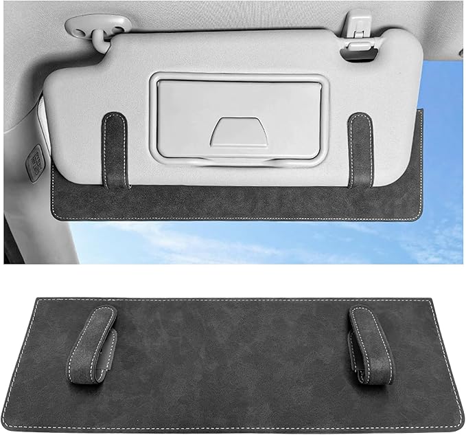 Sun Visor Extender for Car, Anti-Glare Sunvisor Extension Shade Attachment for Safe Driving, Clip-On Sun Blocker Sunshade Extender Protect Driver Passenger from UV Rays (Dark Gray)