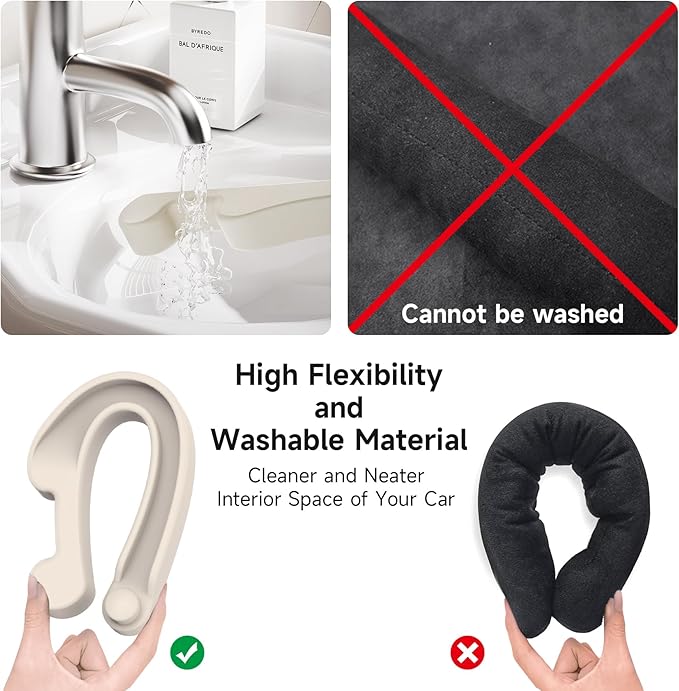 Car Seat Gap Filler Set of 2, Soft Foam Multifunctional Seat Side Gap Filler with Organizer & Hook Function, 3in1 Gap Stopper Universal Fit Car SUV Truck Fill The Gap Between Seat & Console