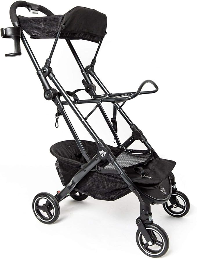 One for Pets 3-in-1 Luxury Pet Carrier, Booster Seat and Stroller for Small and Medium Size Dogs and Cats, No Assembly Required, Black (Chickadee)