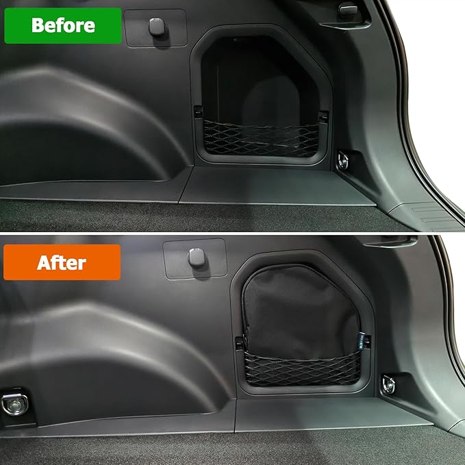 Trunk Upgrade, Trunk Organizer Pocket Bag, Trunk Cubby Storage bag,Cargo side pocket For Toyota Rav4 2026+ Black, 1 pc