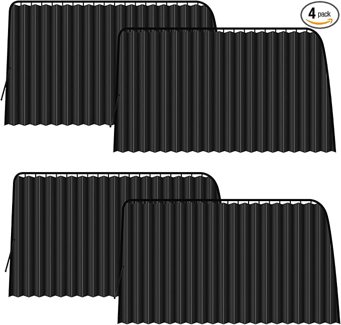 XCBYT Car Window Shades - 4 PCS 29.1 * 18.8 inches Car Window Covers 99% UV Glare Protection Car Curtains Keep Cooler Magnetic Side Window Sun Shade for Eating Breastfeeding Taking a nap Camping