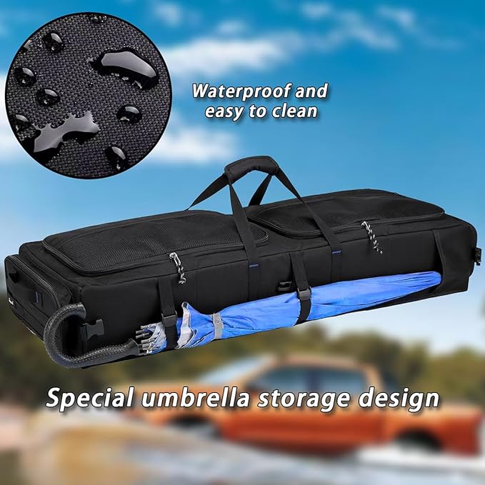 Under Seat Storage Bag Fit for SuperCrew Cab, Collapsible Truck UnderSeat Organizer with 3 Detachable Inner Dividers & Anti-slip Bottom Fit for Crew Cab(Full Size Trucks) (Large)