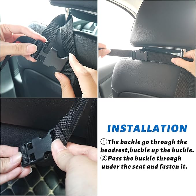 ramuel Dog Car Net Barrier for Cars, SUVs -Easy Install, Keep Pet Dogs in The Back Seats，Car Divider for Driving Safely with Children & Pets
